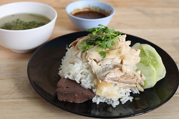 istock Hainanese chicken rice 492218136