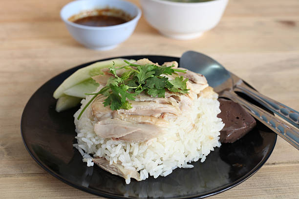 istock Hainanese chicken rice 492218660