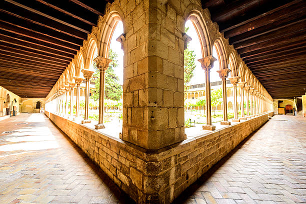 istock Wide view of Antique corridor 492224398