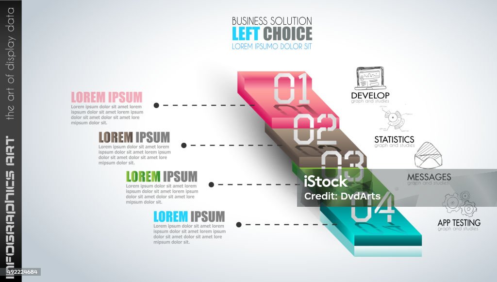 Clean Infographic Layout Template For Data And Information Analysis ...
