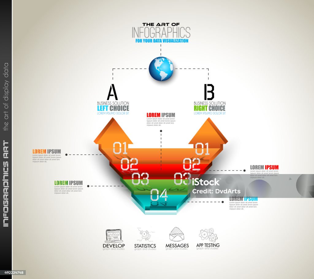 Info Layout Example Clean Infographic Layout Template For Data And Information Analysis ...