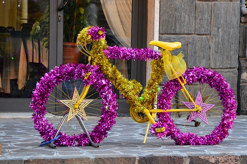 Bike with funny decoration
