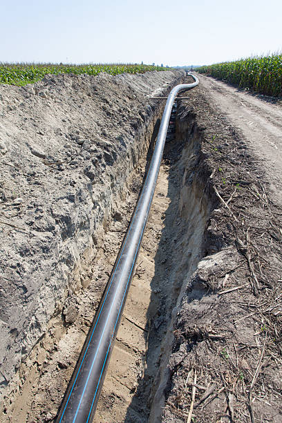 istock pipes and channels of irrigation system 492229162