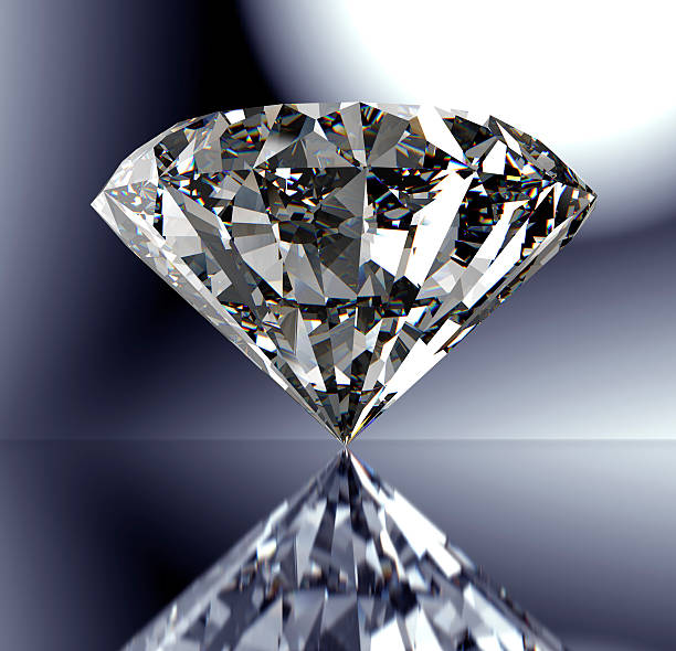 istock perfect diamond isolated on  shiny background with clipping path 492231884
