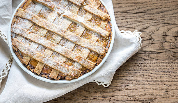 istock Pumpkin pie on the wooden background 492248494