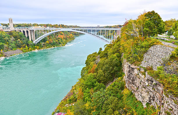 istock View of Rainbow Bridge in Niagara Falls in autumn 492249358