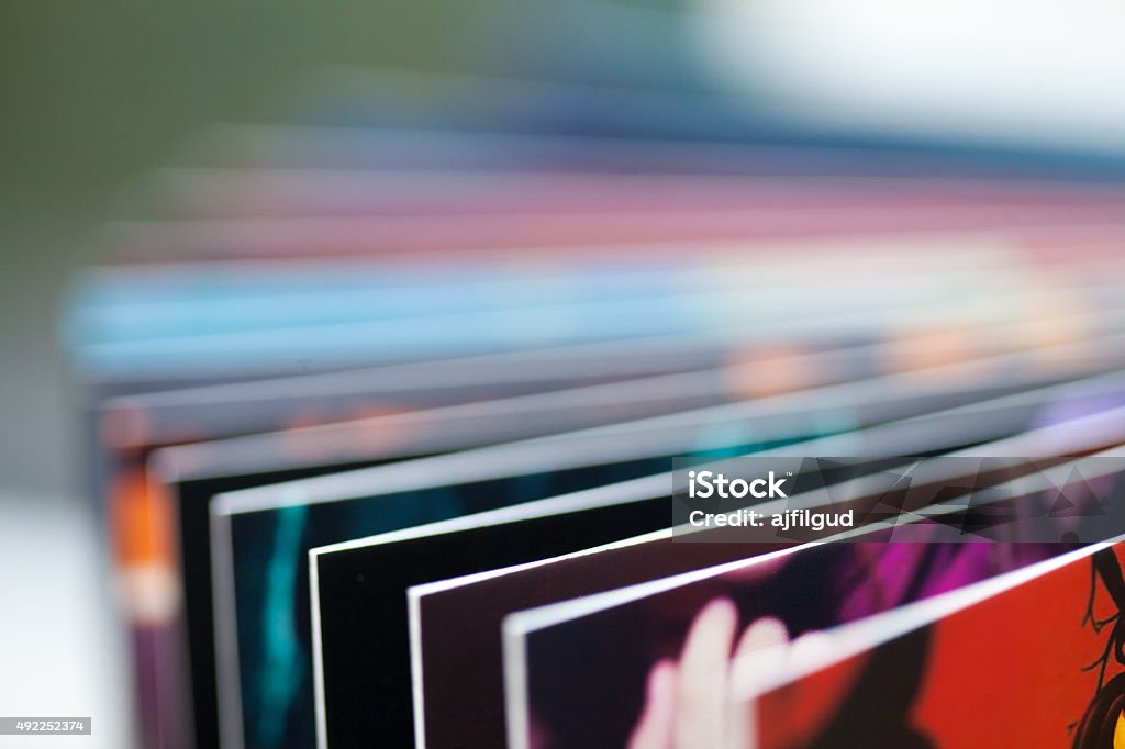 Colorfull printed book pages abstract Closeup photo of colored book pages with shallow depth of field and nice copy space Publication Stock Photo