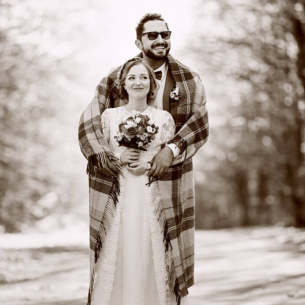 istock Wedding summer couple together posing. 492253886