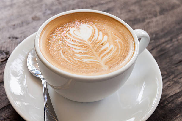 istock Cup of heart latte art 492257378