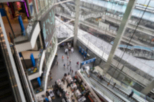 istock Shopping Mall Hallway Blurred for Background 492258032
