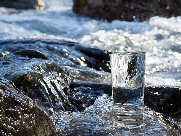 istock Natural water in a glass 492258436