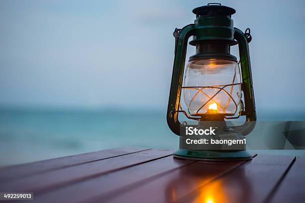 Old Fashioned Lantern In Darkness Light Concept Stock Photo - Download Image Now - Electric Lamp, Kerosene, Backgrounds