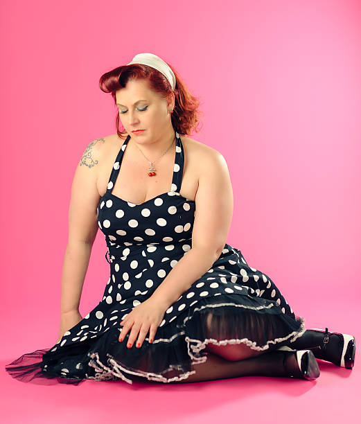 Pinup Woman Stock Photo - Download Image Now - 1950-1959, 45-49
