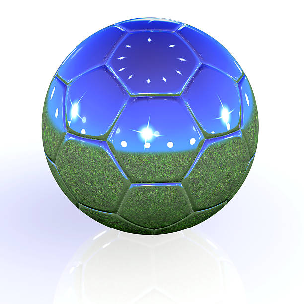 istock Football soccer blue green. 492259630