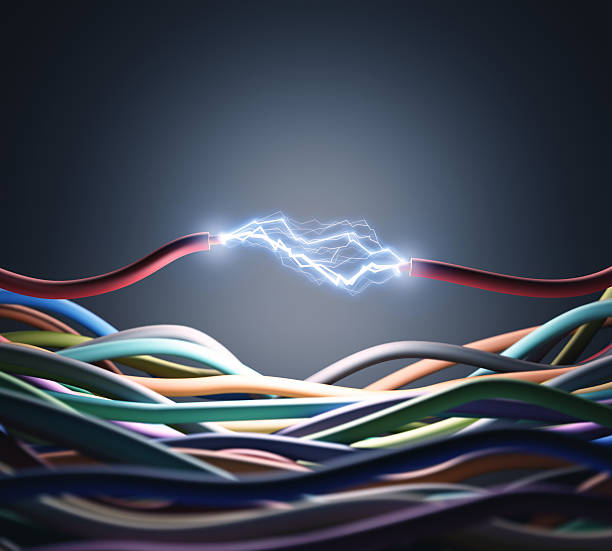 de energía - electricity cables fotografías e imágenes de stock