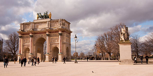 istock Triumphal arch, The Arc de Triomphe, Paris 492260113