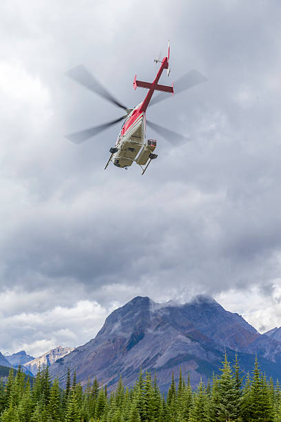 istock Helicopter in the air 492260146