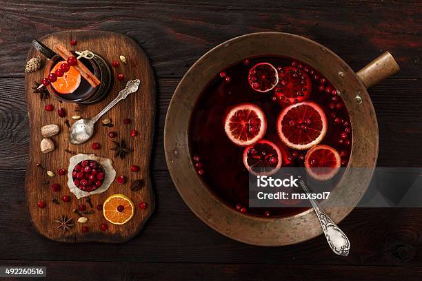 Cranberry Punch Stock Photo - Download Image Now - Mulled Wine, 2015, Cardamom