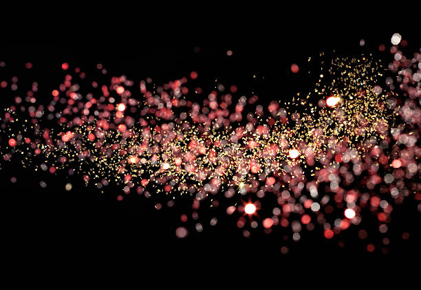 golden and red glitter