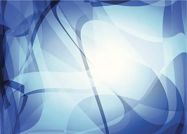 Vector illustration of abstract blue transparency technology pattern background
