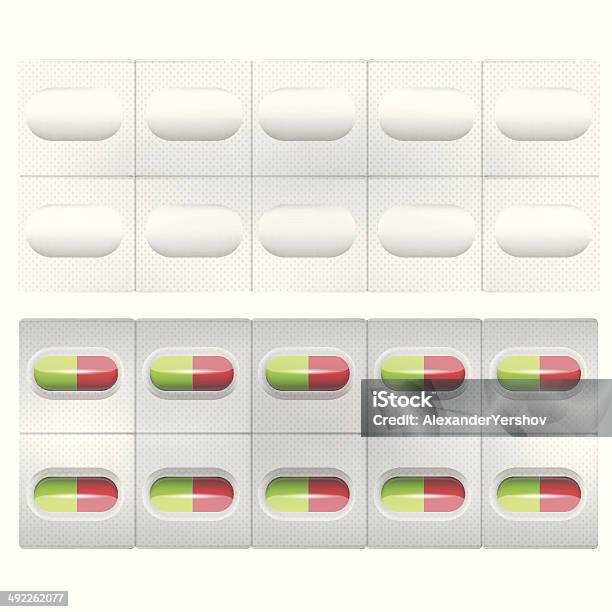 Illustrazione Di Pillole - Immagini vettoriali stock e altre immagini di Accudire - Accudire, Alimentazione sana, Antibiotico