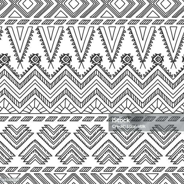 Ethnic Ornamental Textile Seamless Pattern Stock Illustration - Download Image Now - Abstract, American Culture, Ancient