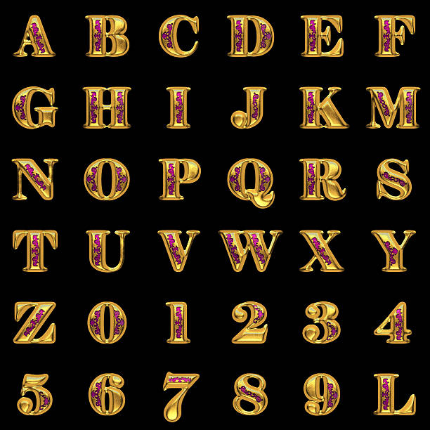 istock golden alphabet on black background 492262915