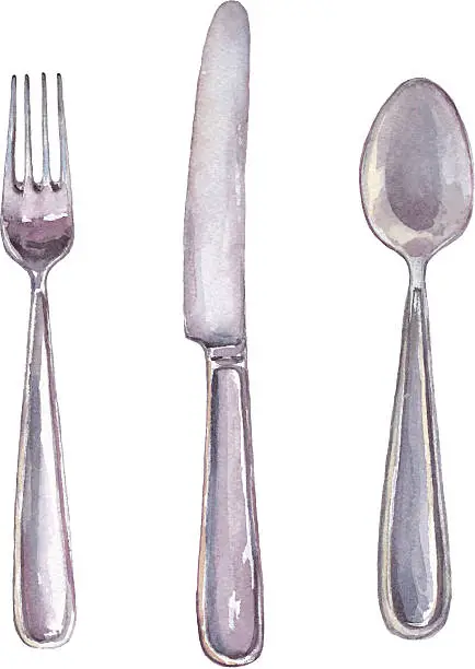 Vector illustration of cutlery