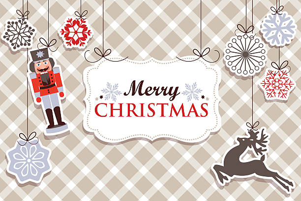 merry christmas - gift blue christmas religious celebration stock illustrations