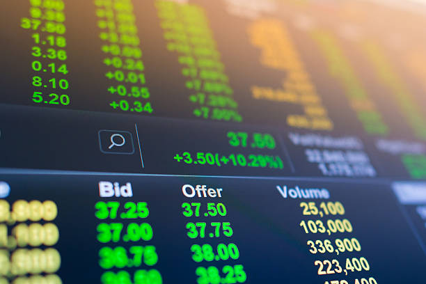 istock Stock market graph and tecnical analysis stock 492278436