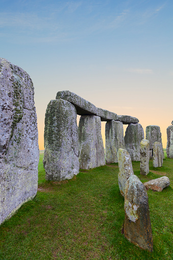 Stonehenge near Salisbury in South West England. 