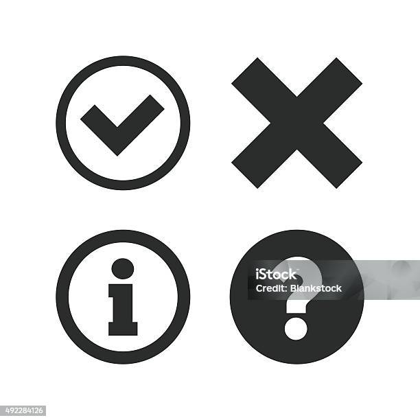 Information Icons Question Faq Symbol Stock Illustration - Download Image Now - Information Symbol, Icon Symbol, Symbol