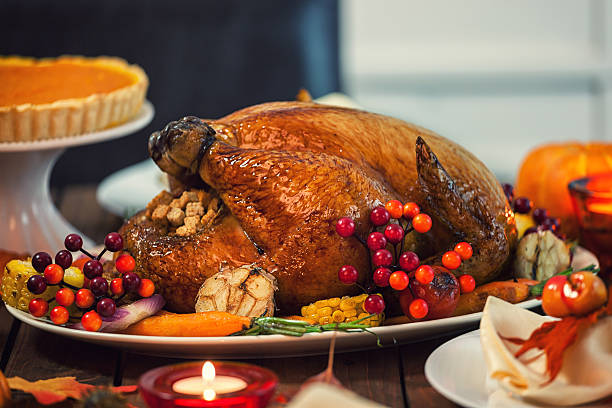 istock Roasted Thanksgiving Turkey with Side Dishes 492285382