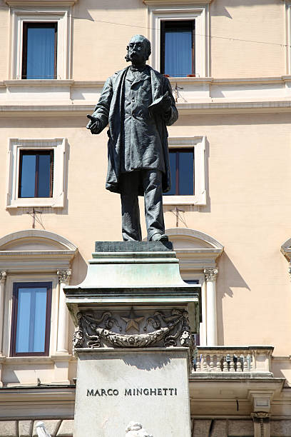 istock Statues Marco Minghetti in Corso Vittorio Emanuele II, Rome, Ital 492287520
