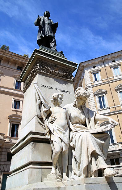 istock Statues Marco Minghetti in Corso Vittorio Emanuele II, Rome, Ital 492287752