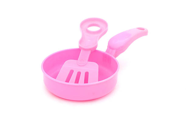 istock toy pan with handle and spade of frying pan 492304089