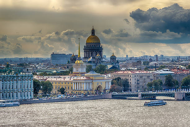 istock St. Isaac's Cathedral  top view  Neva river  Building  Main Admi 492308312