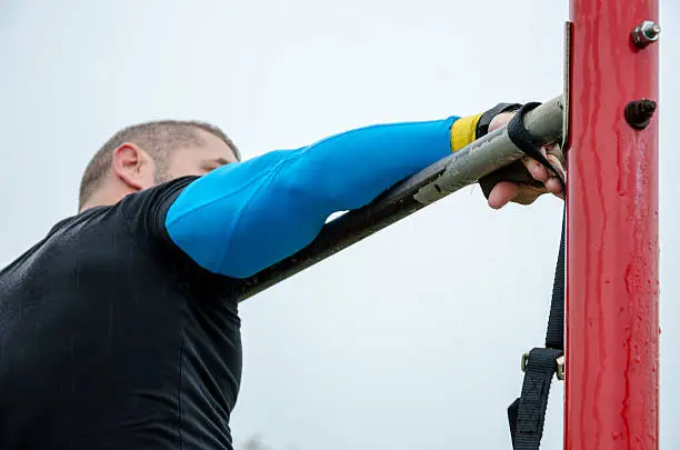 Photo of Boy trains and strengthens the muscles