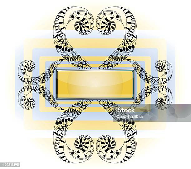Abstract Vector Frame Shapes Abstract Shape With Frame Stock Illustration - Download Image Now ...