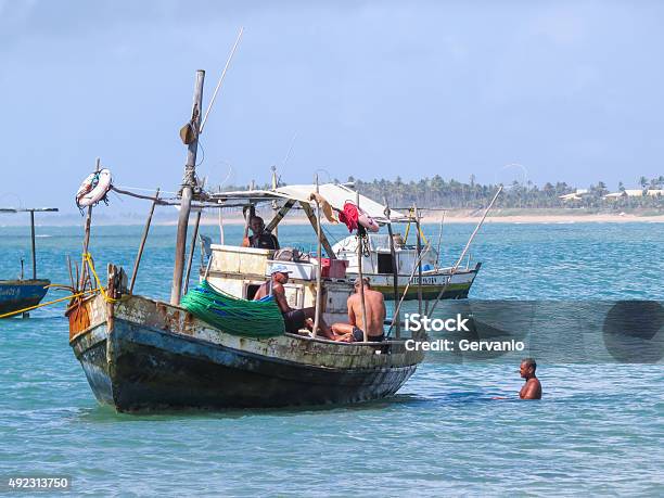 Fishing Boats Stock Photo - Download Image Now - 2015, Beach, Blue-collar Worker