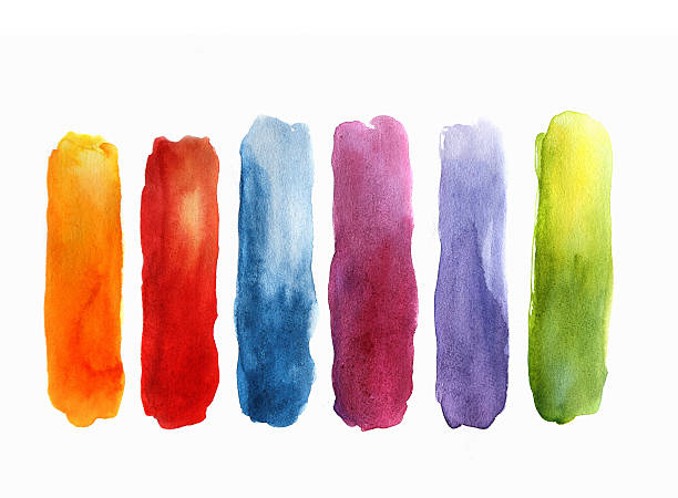 istock Blank Abstract light watercolor background isolated on white 492314296
