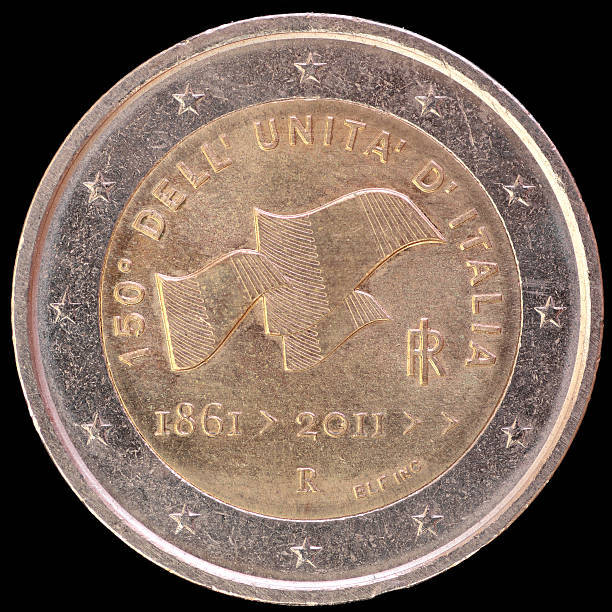 istock Commemorative two euro coin celebrating italian unification, Italy 2011 492316634