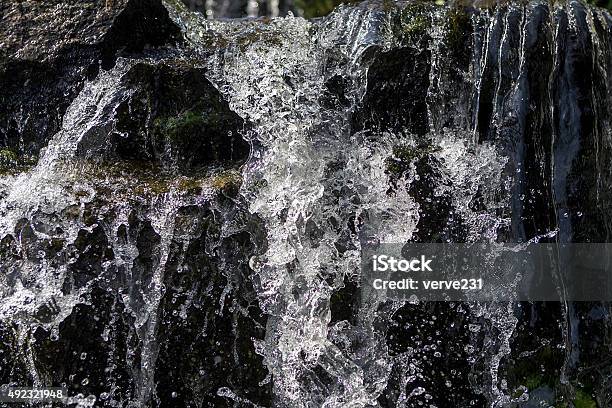 Nice Small Waterfalls In Grugapark Essen Stock Photo - Download Image Now - 2015, Backgrounds, Close-up