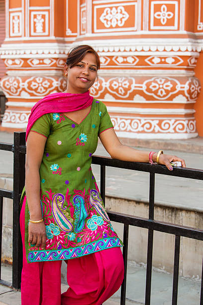 istock Young Woman at Hawa Mahal 492332845