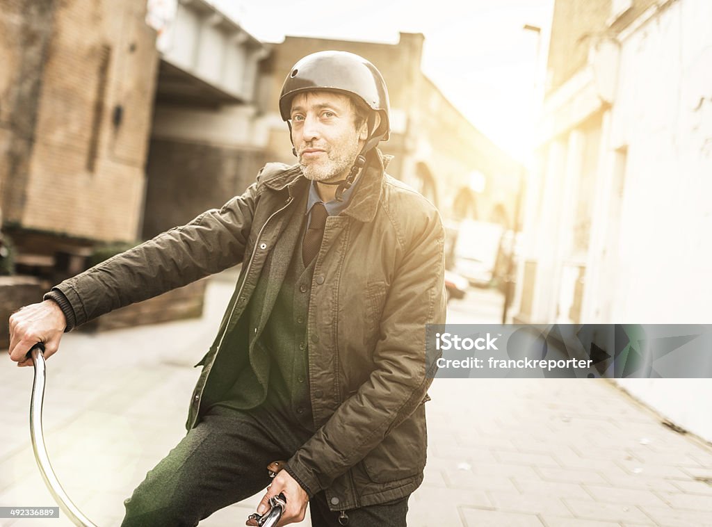 british business walking with bicycle http://blogtoscano.altervista.org/sel.jpg  40-49 Years Stock Photo