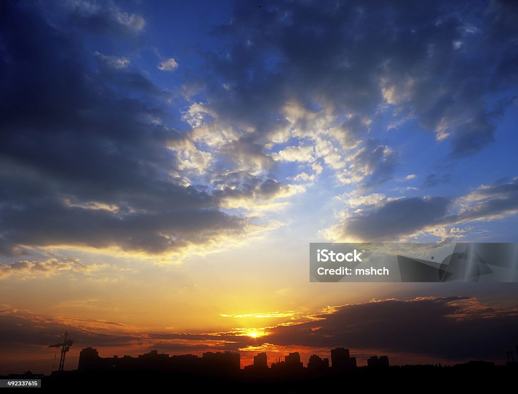 Puesta de sol. - Foto de stock de Aire libre libre de derechos