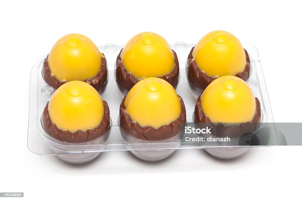 Easter chocolate eggs Easter chocolate eggs isolated on white background Candy Stock Photo