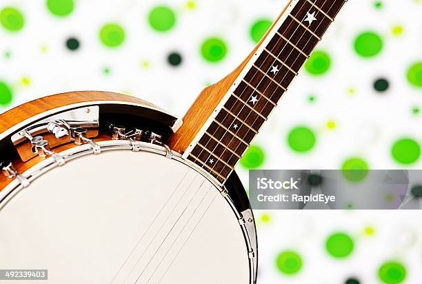 American Country Música Clásica Recortar Banjo Foto de stock y más banco de imágenes de Banjo - Banjo, Blues, Brillante