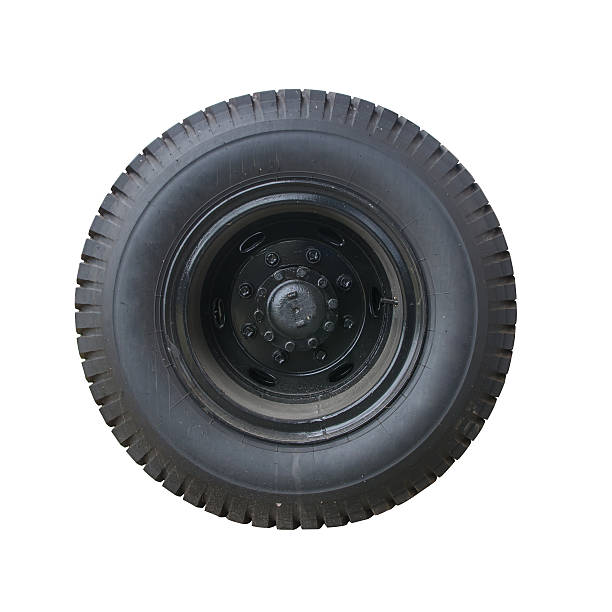 istock Isolated truck wheel and tire 492360561