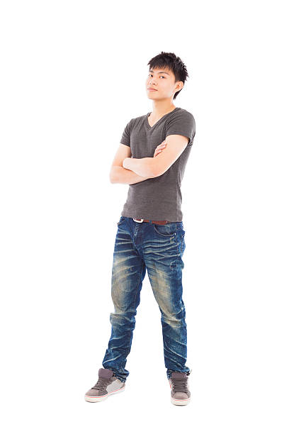 istock full length of young handsome man isolated on a white 492361219